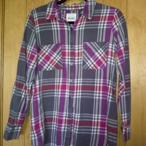 Mudd Plaid Long Sleeve Shirt
